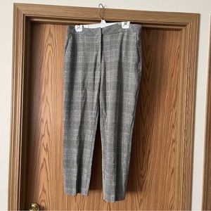 H&M Gray Checkered Slacks